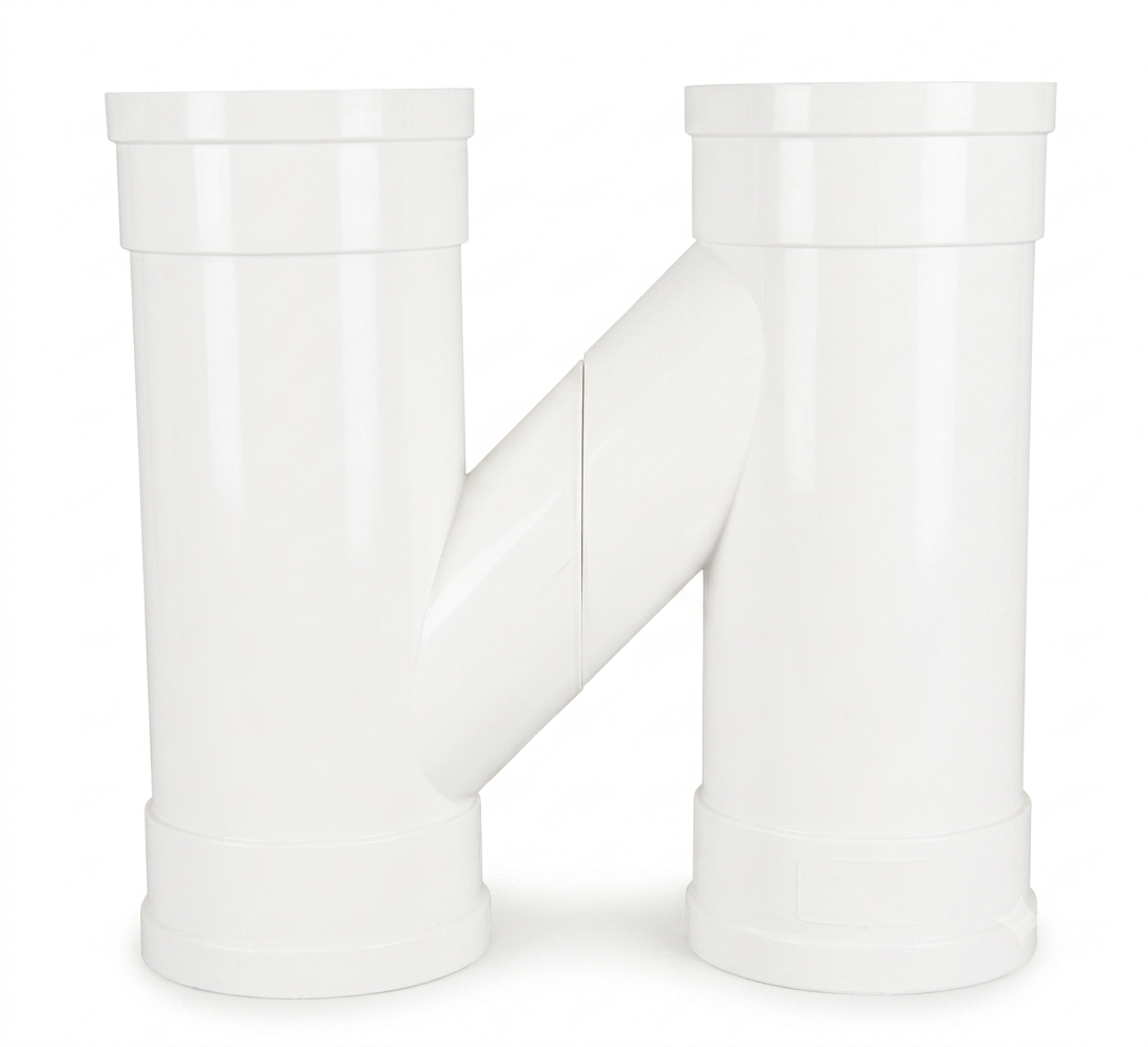 PVC-U H-Type Two-Pipe Ventilation Fitting