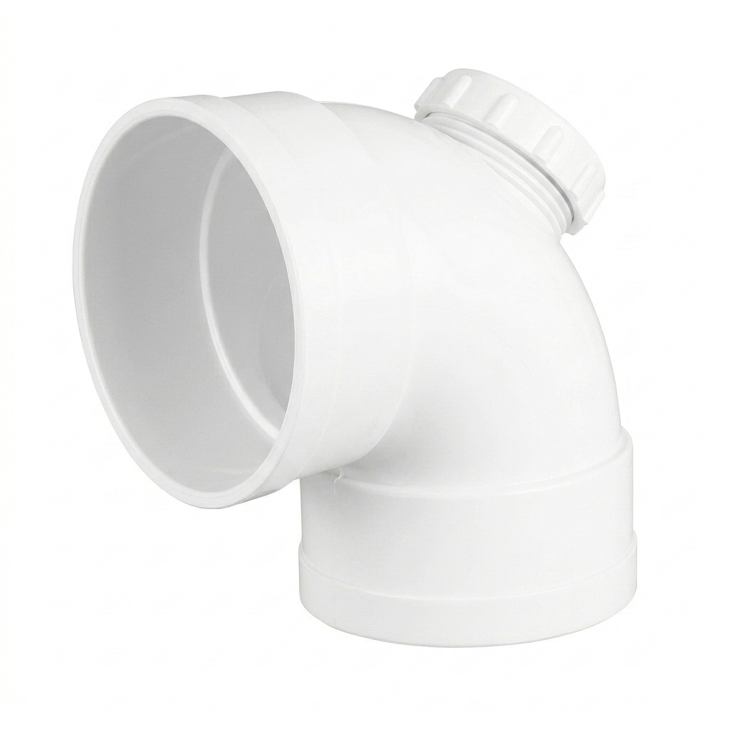 PVC-U 90° Elbow with Inspection Port